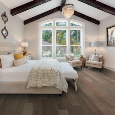 hardwood flooring in bedroom